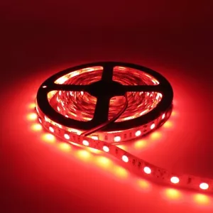 RED 16ft 150 SMD LED Flexible Light Strip Ribbon Waterproof DC12V Car Marine  - Picture 1 of 3