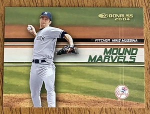 2003 Donruss Mike Mussina Mound Marvels Insert #D/750 Yankees - Bild 1 von 2