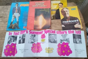JOB LOT OF VINTAGE 1960s RECORD COMPANY CATALOGUES MFP DECCA POLYDOR CBS - Imagen 1 de 1