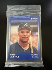 David Dave Justice - 1990 Star Co Company Complete Set Blue 1-11 - NEW & SEALED