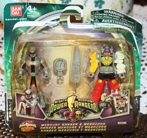 2009 Mighty Morphin Power Rangers Mercury Ranger Megazord Bandai Actionfiguren - Bild 1 von 4