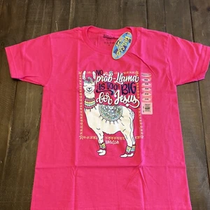 🦙 No Prob-llama Is Too Big For Jesus By Kerusso Girls/Kids Small NWT 🤩 - Picture 1 of 1