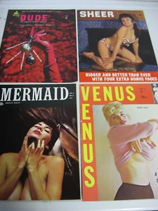 Vintage 1960’s Men’s Magazine Lot Of 4 Nude Models Great Condition! - Picture 1 of 7