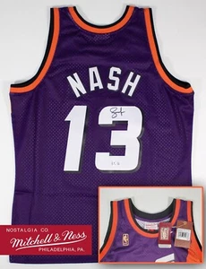 Steve Nash Signed Suns Mitchell & Ness Throwback 1996/97 NBA Swingman Jersey BAS - Picture 1 of 5