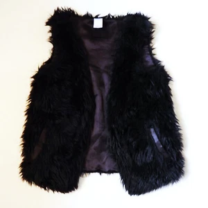 Girls size 9, Miss Understood, lined faux fur vest coat singlet hook fasten - Picture 1 of 6
