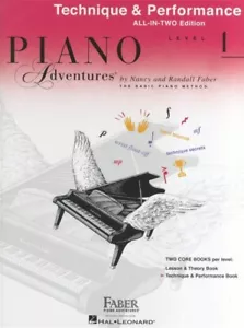 Libro de técnica y rendimiento todo en dos de nivel 1 de Piano Adventures (HL00119903) - Imagen 1 de 1