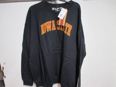 IOWA STATE CYCLONES MENS (THE VICTORY) CREW NECK SWEATSHIRT (XXL) NWT BLACK RARE Cover