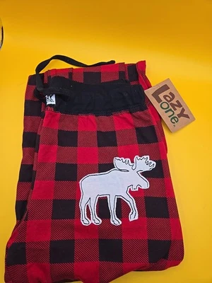 Lazy One Red/Black Buffalo Check Flannel Pajama Pants Small  - Image 1 of 4