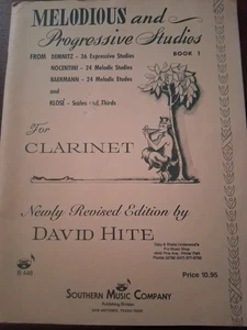 Melodious and Progressive Studies,  Book 1 for Clarinet,  Edited by David Hite - Picture 1 of 12