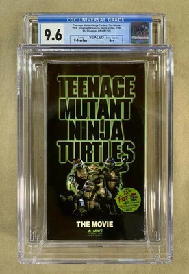VHS — CGC 9.6 A++ •• TMNT : THE MOVIE •• ALLIANCE First Print / TEENAGE MUTANT - Image 1 of 4