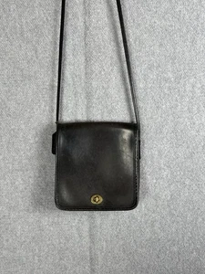 Coach Vintage Mini Schultertasche Schwarz Leder Gold 9620 - Bild 1 von 9