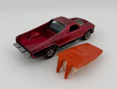 Hot Wheels ~ 1970 Redline ~ SEASIDER ~ Red w/Original Boat ~ US - Image 1 of 4