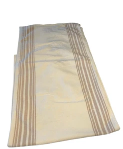 Pottery Barn Französisch Streifen Baumwolle/Leinen Tischläufer, 18 x 108 Beige Hellbraun Landhaus - Bild 1 von 9