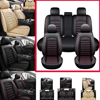 For Acura TLX RDX MDX ILX TSX Car Seat Cover 5 Seat Full Set Leather Cushion Foto 1 de 4