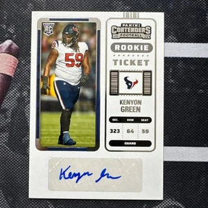 2022 Contenders - KENYON GREEN - Rookie Ticket RC Auto - Texans - Picture 1 of 2