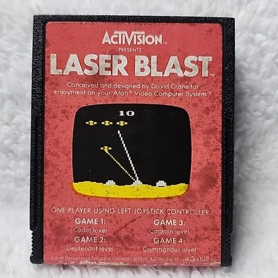 Atari 2600 Laser Blast 1981 Video Game Cartridge - Image 1 of 4