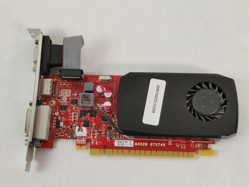 Tarjeta de video de escritorio Nvidia GeForce GTX 745 4 GB DDR3 PCI Express x16 - TC2P0 Foto 1 de 4