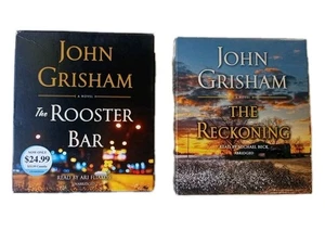 John Grisham Rooster Bar and The Reckoning Audio books CD - Imagen 1 de 6