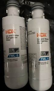 Repuesto filtro agua refrigerador HDX FML-5 para LG LT 1000P (paquete de 2).  - Imagen 1 de 1