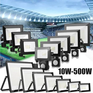 Proiettore led faretto esterno senza/con rilevatore di movimento/spina 20W 30W 50W 100W 500W - Foto 1 di 37