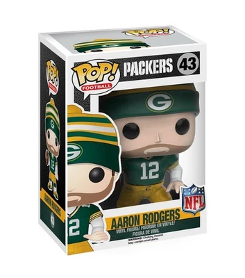Funko Pop! NFL Football Green Bay Packers AARON RODGERS #43 Vaulted Vinyl Figure