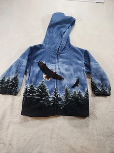 Kids Tra Crest Full Zip Hooded Jacket Size 5T W/Eagles - Picture 1 of 5
