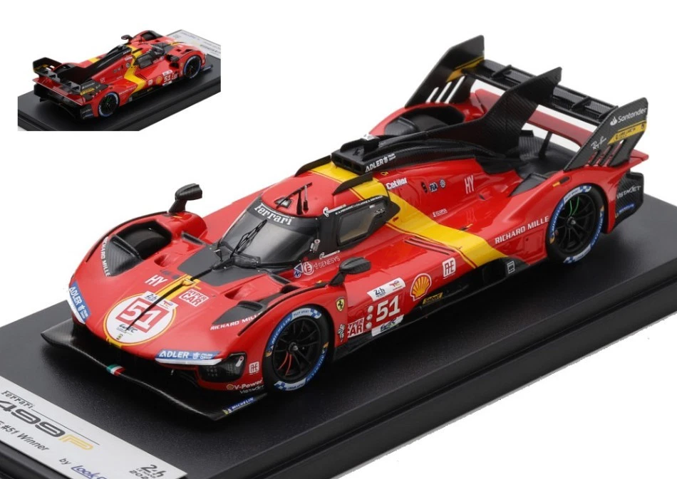 LOOKSMART LSLM162 FERRARI 499P N.51 WINN.LE MANS 2023 PIER GUIDI/CALADO/GIOVINAZ - Immagine 1 di 1