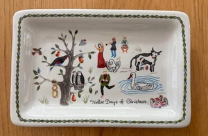 Juliska Dodici (12) Giorni di Natale Vassoio Portagioie Nuovo in Scatola Portogallo 7,5” X 5 - Foto 1 di 5