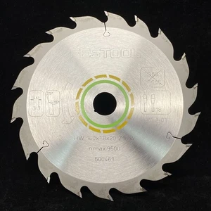 Festool 500461 Standard Saw Blade with 18 Teeth HW 160x2.8x20 Z18W Max 9500 E6 - Picture 1 of 10