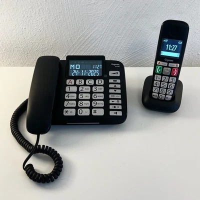 Gigaset DL780 Großtastentelefon/ mit Handgerät / schwarz / Ladestation / Händler - Bild 1 von 4