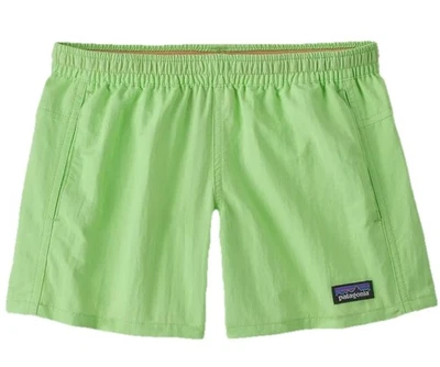 Patagonia Kids Girls Baggies Shorts Large 12 4 inch Unlined Salamander Green New - Image 1 of 4