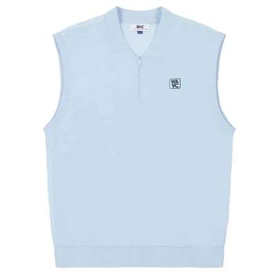 WAAC Men Athletic Hybrid Knit Golf Vest Light Blue - SS24 NEW - Image 1 of 4