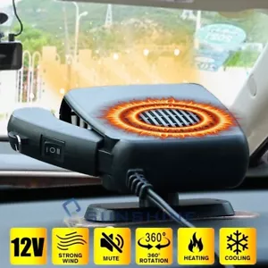 Plug in Cigarette Lighter 12V DC Car Truck Heater Defroster Demister Heating Fan - Picture 1 of 24