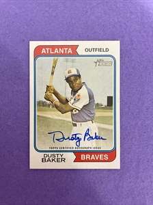 2023 Topps Heritage High Number Real One Auto Dusty Baker #ROA-DBR Braves Johnny - Picture 1 of 2