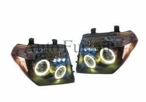 Headlight Set Black For Nissan Pathfinder R51 2005-2010 - Picture 1 of 5