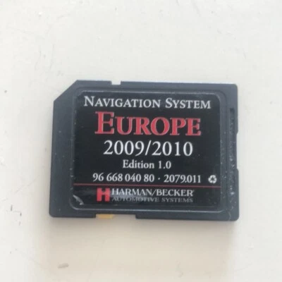 9666804080 SCHEDA SD MAPPE NAVIGAZIONE SATELLITARE CITROEN C3 1.4 B 2011 - Immagine 1 di 3