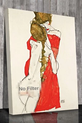 Egon Schiele Madre e Hija Impresión de Lona Arte de Pared enmarcado o Impreso Solo Foto 1 de 4