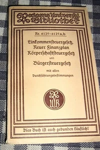 Deutsches Beamtengesetz Vom 26.Januar 1937,German Civil Service Act,RARE Edition - Picture 1 of 11