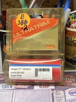 Hangar 9 UltraTrim HANU85100: Pearl Red {78” X 3 3/8”} NewInPack USA Shipped - Image 1 of 4