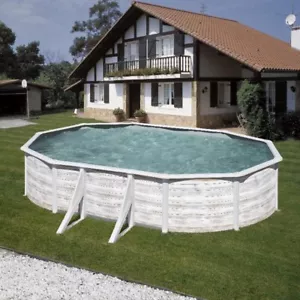 Piscina acciaio GRE Serie FINLANDIA 610x375 h 120 ovale GRE KIT610N - Foto 1 di 7
