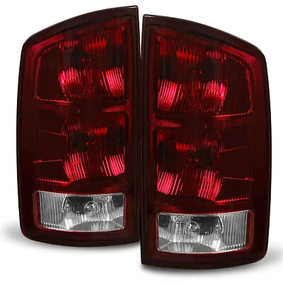 For 2002-2006 Dodge Ram 1500 03-06 2500 3500 Tail Lights Lamps Red Smoked DOT - Image 1 of 4