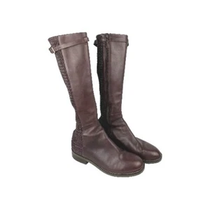 Botas de cuero Cole Haan Grand OS para mujer altas marrón con cierre de cremallera 10,5 - Imagen 1 de 10