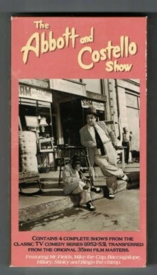 Abbott And Costello Show VHS Sanachie 4 Episodes Uncle Ruppert Lou Bingo Foto 1 de 4