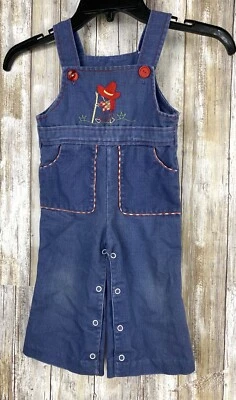 Mono azul vintage hecho a mano para niñas sin talla Foto 1 de 4