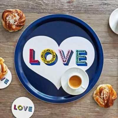 Jamida Round Tray 39cm | LOVE - Image 1 of 2