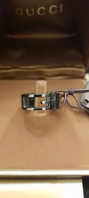  GUCCI ANELLO BRANDED RUTENIATO - Immagine 1 di 2