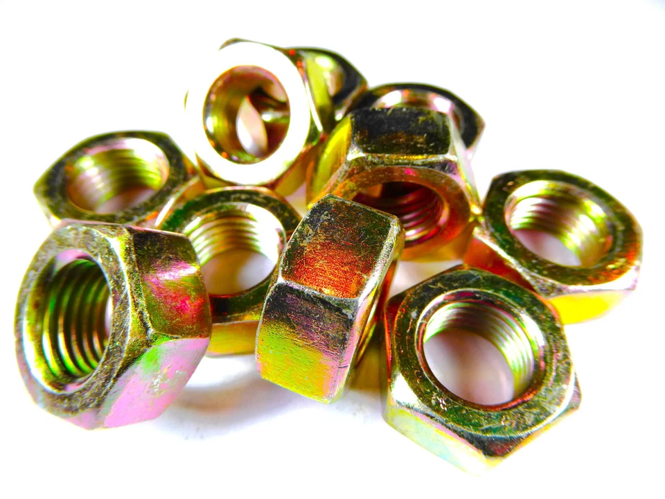 10 x DIN 934 Mutter M14x1,5, gelb verzinkt - Bild 1 von 1