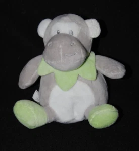 Peluche doudou ours CMP gris vert blanc 15 cm assis NEUF - Picture 1 of 1