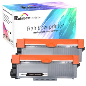 2 toner TN630 TN660 per Brother HL-L2260D HL-L2380DW DCP-L2560DN DCP-L2520DW - Foto 1 di 6
