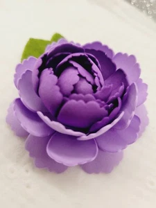 Flower Floral Hair Clip Purple Ombre Props Women Girls Boutique Unique Gift  - Picture 1 of 10